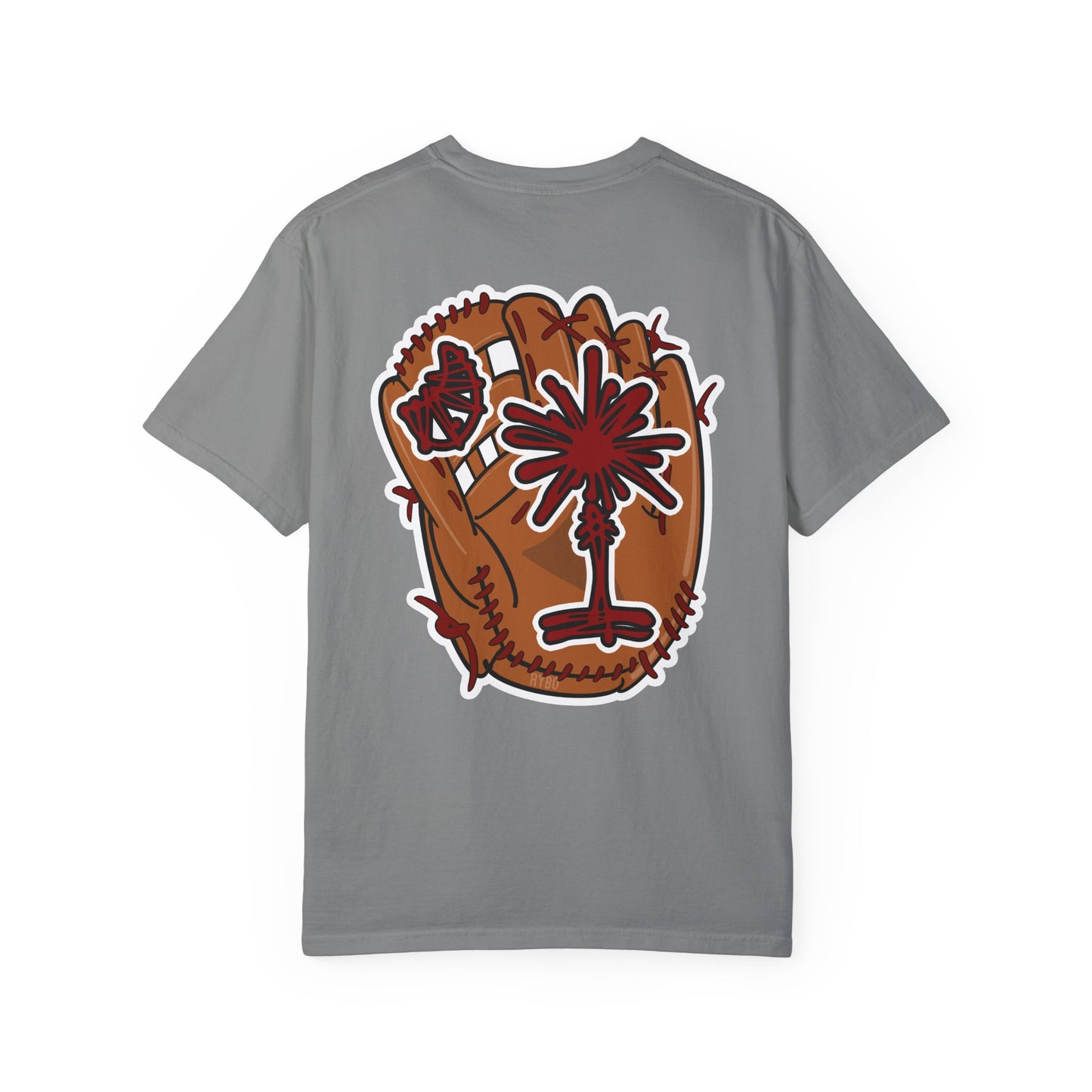 Palmetto Tree Baseball Glove Comfort Colors T-Shirt