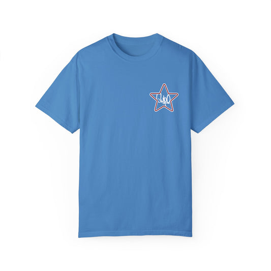 Philadelphia Retro Blue Liberty Bell Comfort Colors T-Shirt