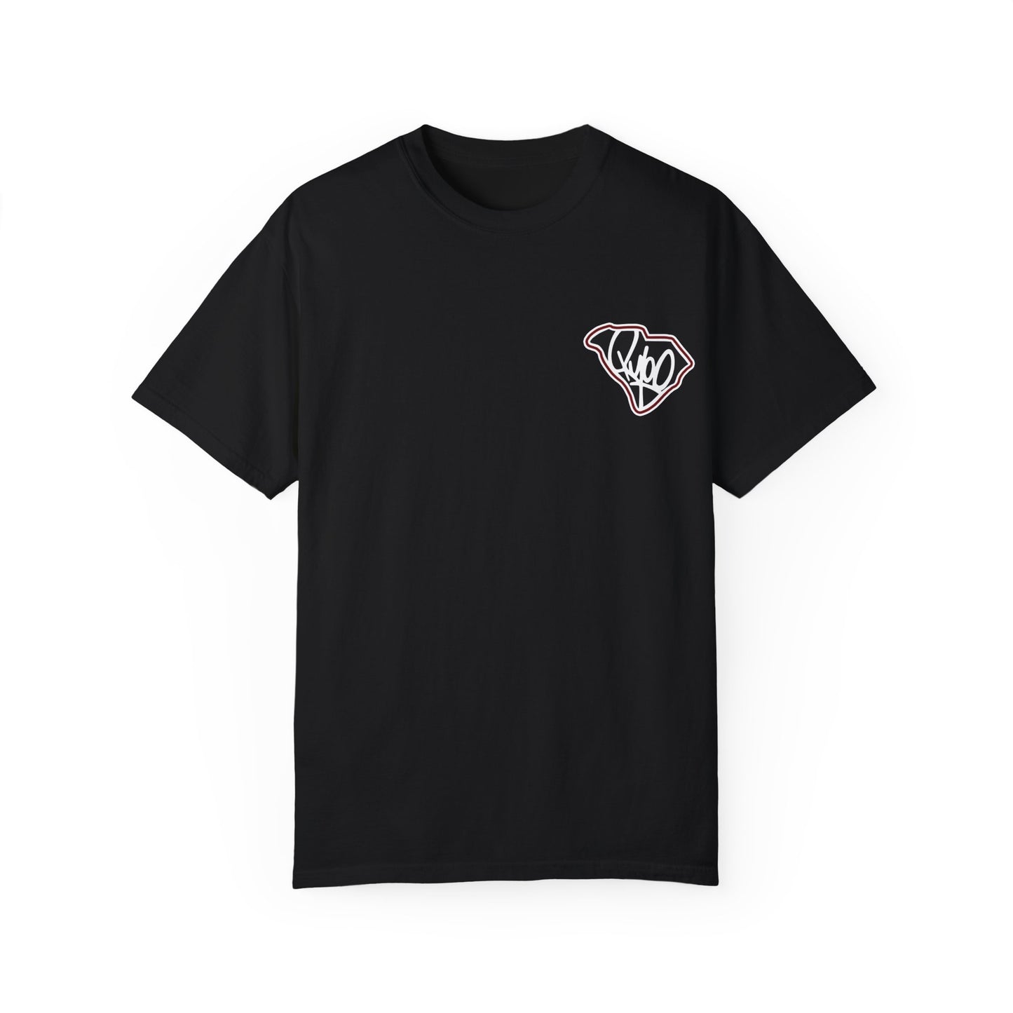 Garnet and Black Mosaic Rooster Comfort Colors T-Shirt