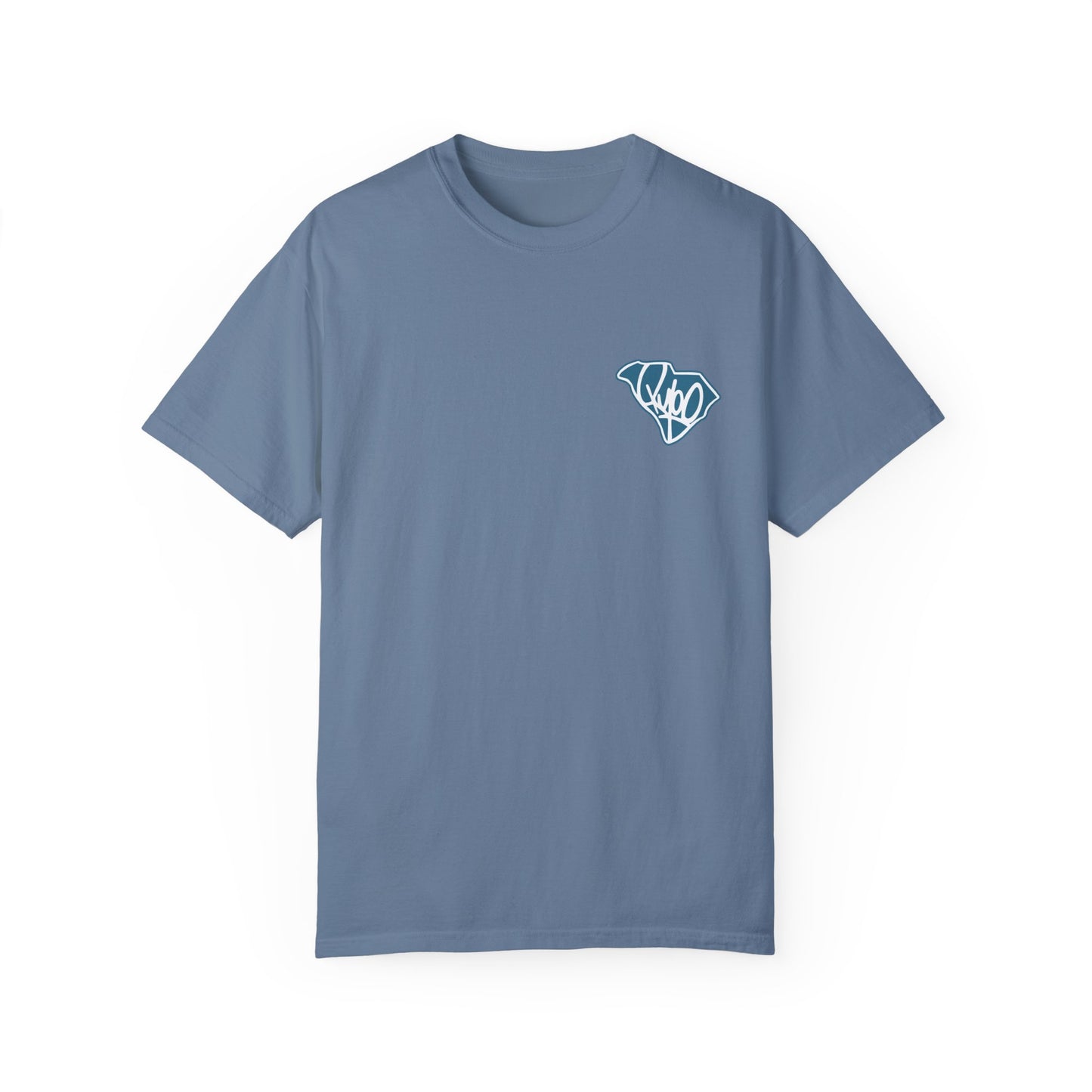 South Carolina "The Palmetto State" Flag Outline Comfort Colors T-Shirt
