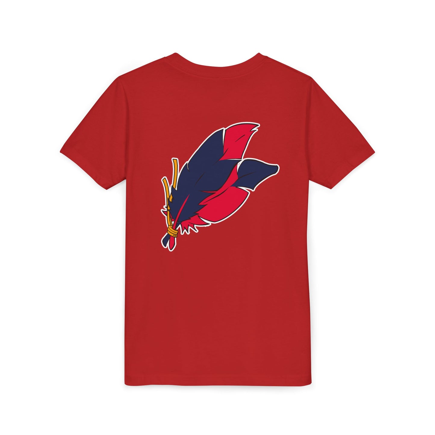 Youth Atlanta Georgia Red White Blue Feather T-Shirt