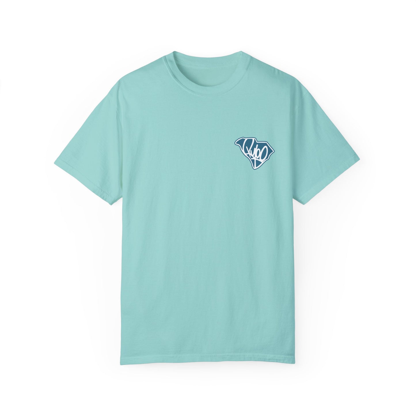 South Carolina "The Palmetto State" Flag Outline Comfort Colors T-Shirt