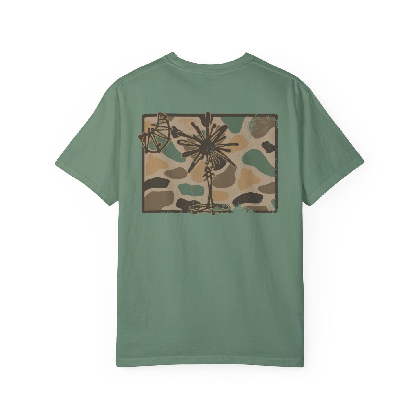 SC Flag Duck Camo Comfort Colors T-Shirt