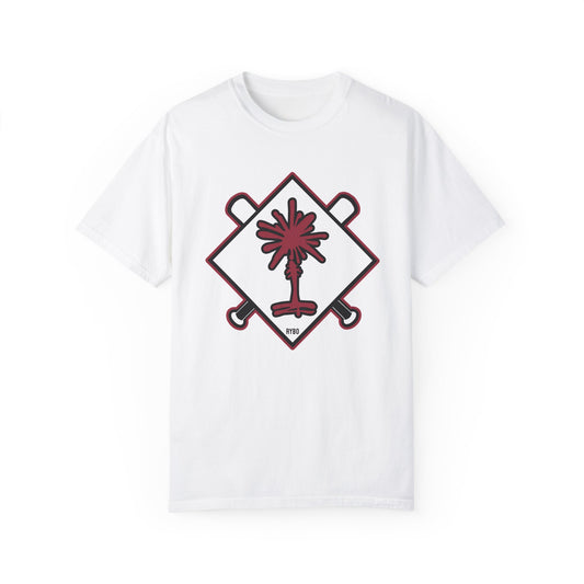 Garnet and Black Palmetto Baseball Comfort Colors T-Shirt