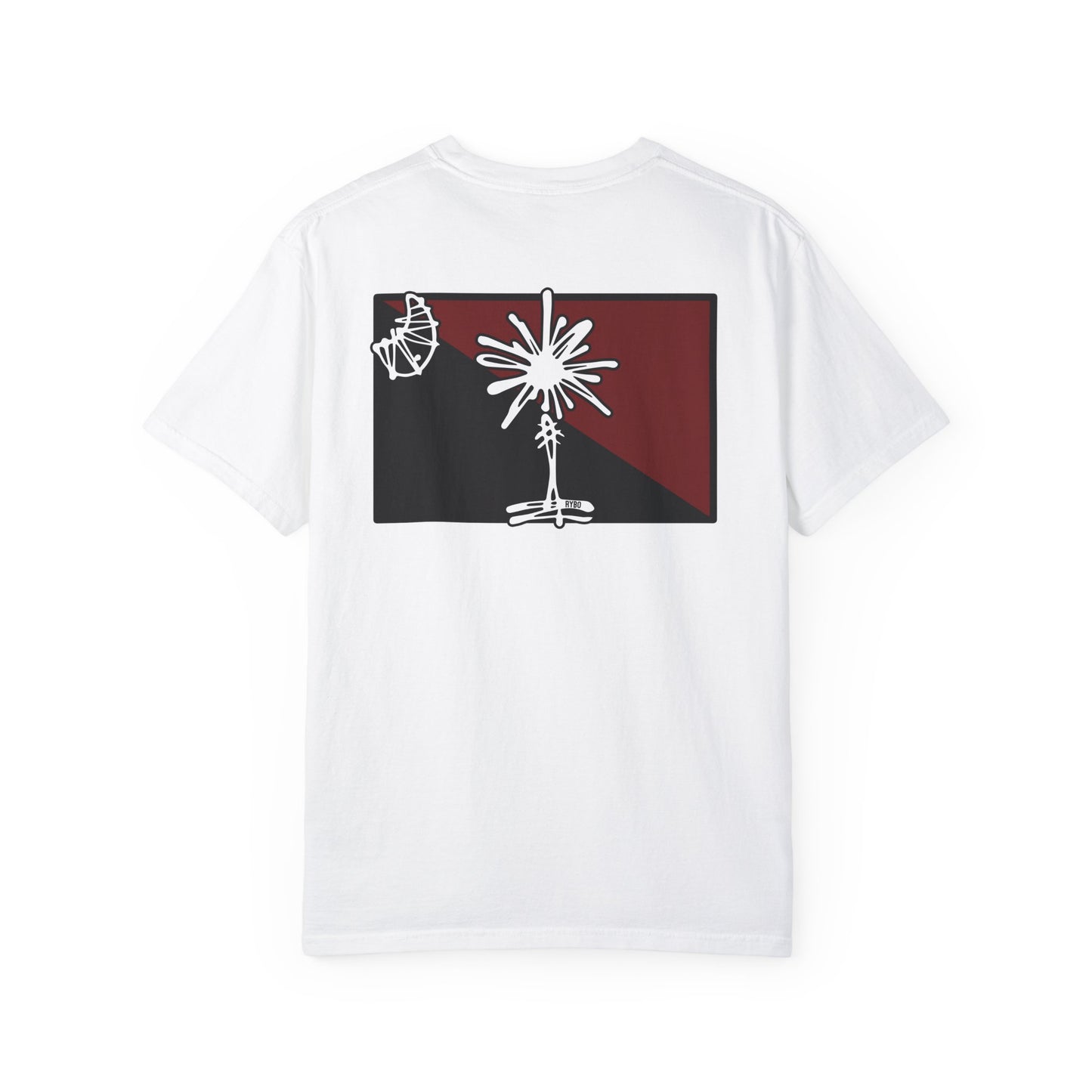 Garnet and Black SC State Flag Comfort Colors T-Shirt
