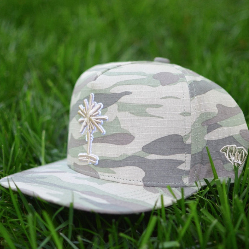 Faded Camo SC Palmetto Tree Snapback Hat