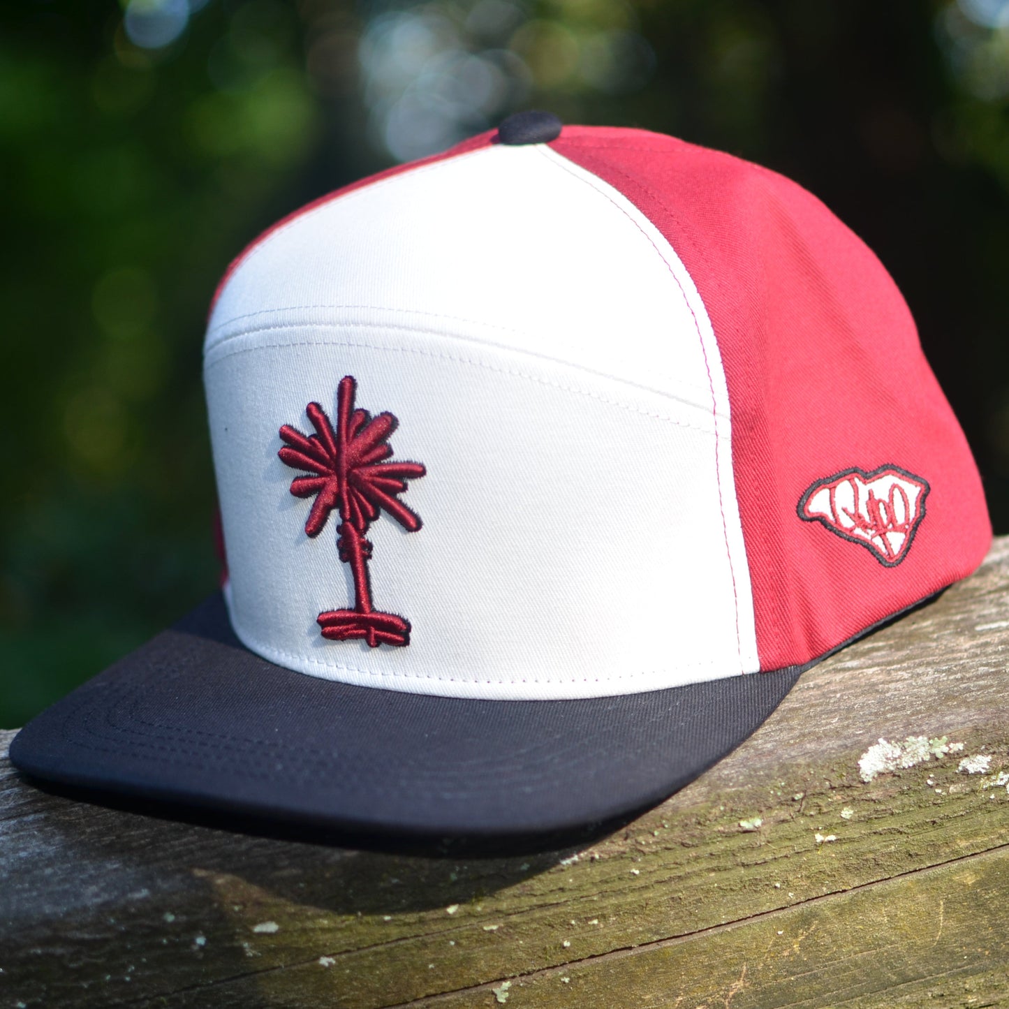 Tri-Color Block South Carolina Palmetto Snapback