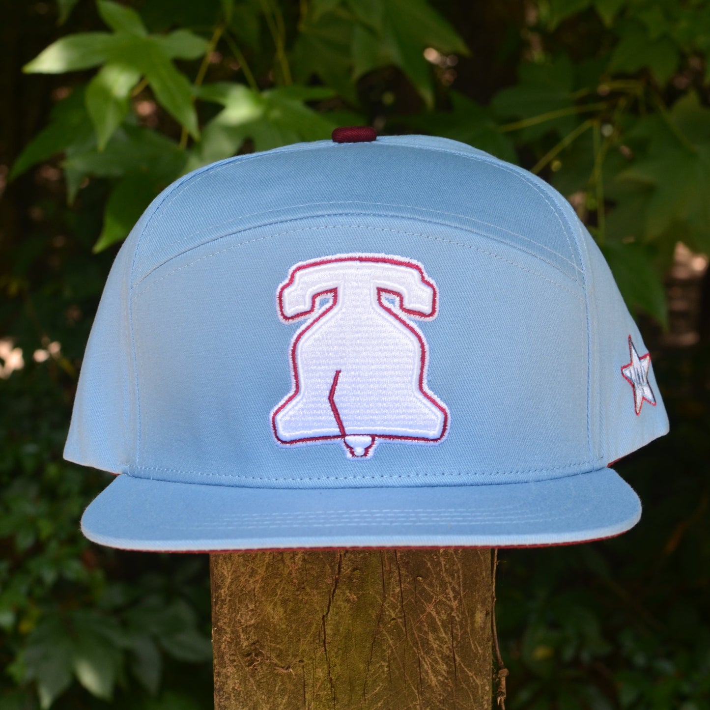 Retro Blue Cotton Philadelphia Liberty Bell Snapback Hat