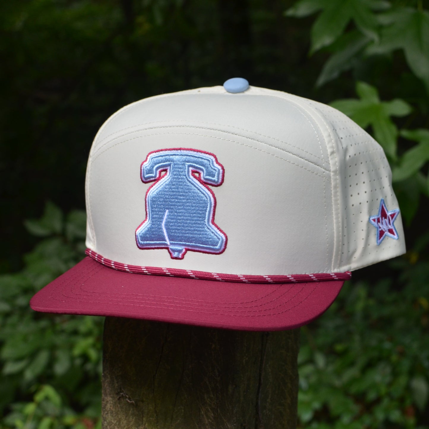 Vintage Red Philadelphia Liberty Bell Snapback Hat
