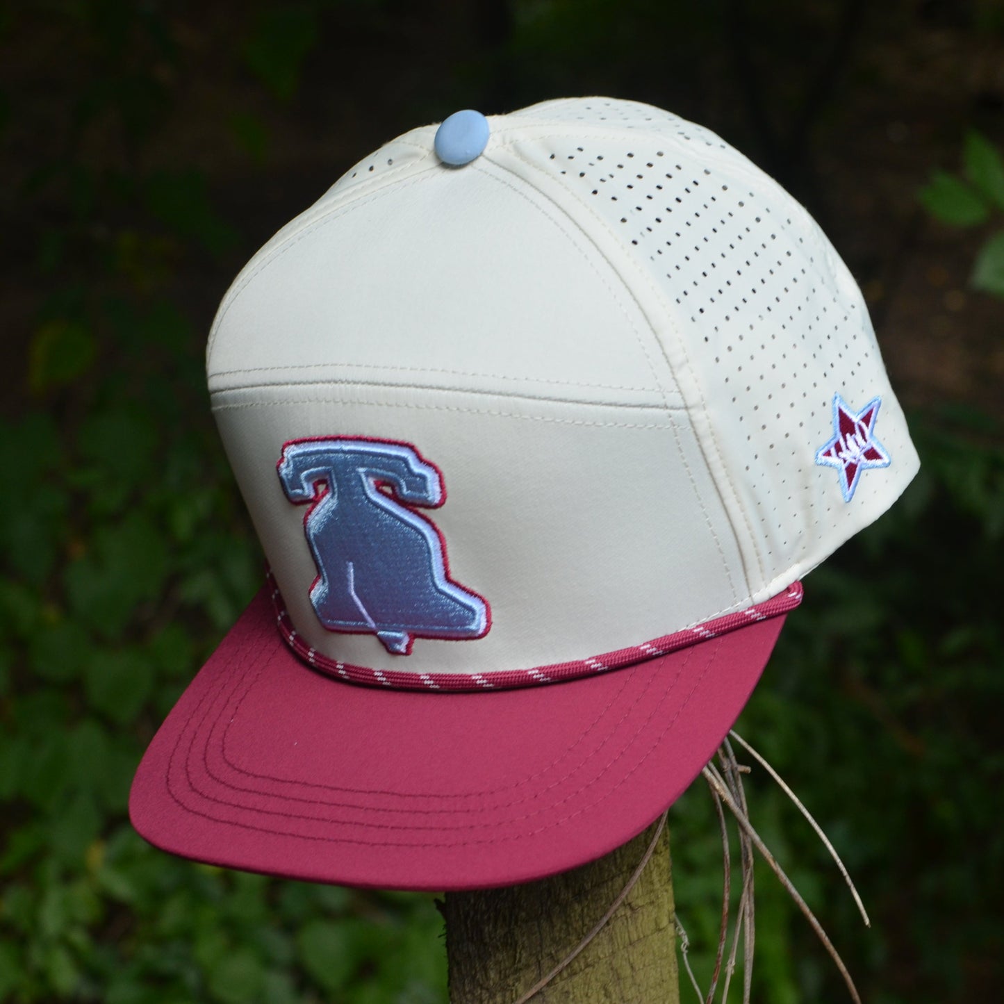 Vintage Red Philadelphia Liberty Bell Snapback Hat