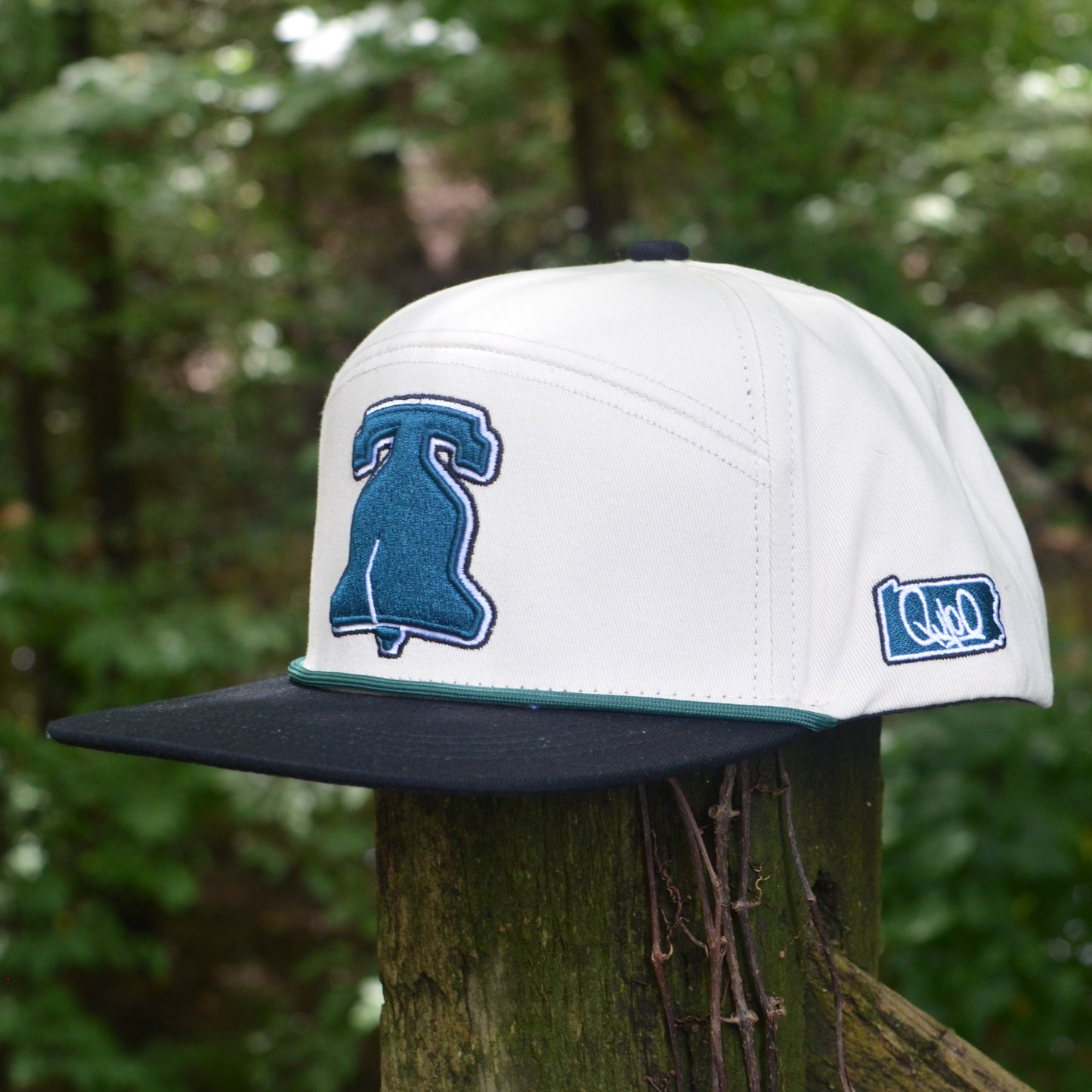 Dark Green Philadelphia Liberty Bell Snapback Hat