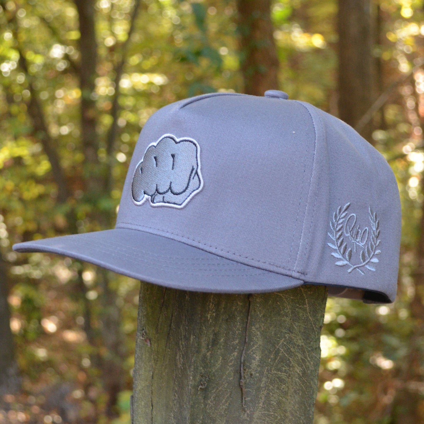 Boxing/MMA Grey Cotton Snapback