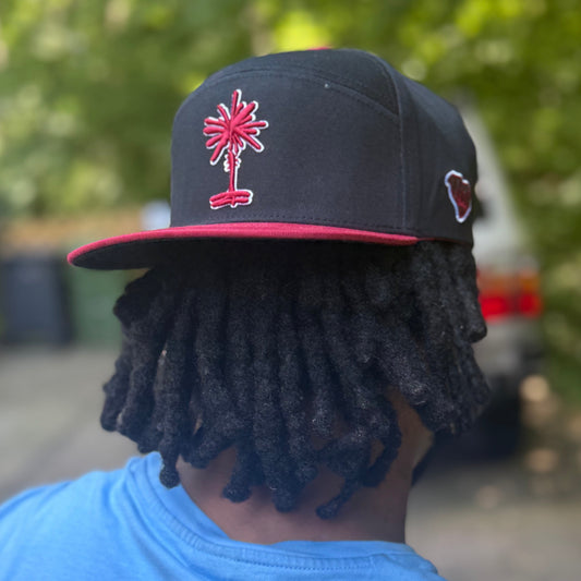 Black + Garnet Classic South Carolina Palmetto Snapback