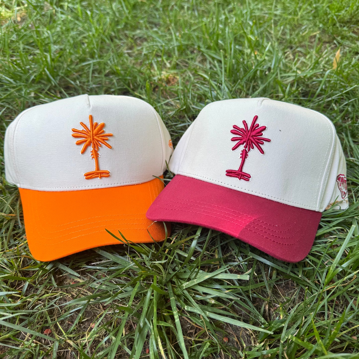 Curved Orange South Carolina Cotton Snapback Hat