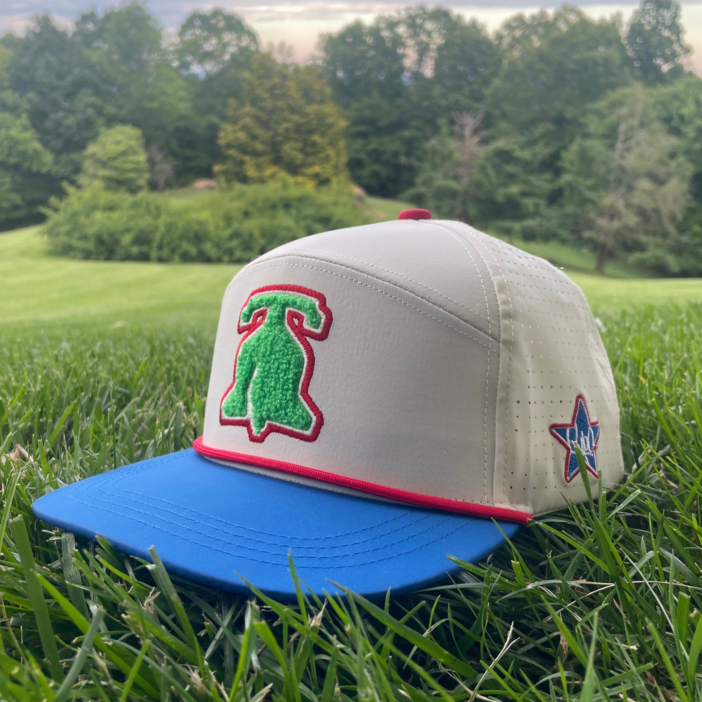 Green Fuzzy Philadelphia Liberty Bell Snapback Rope Hat