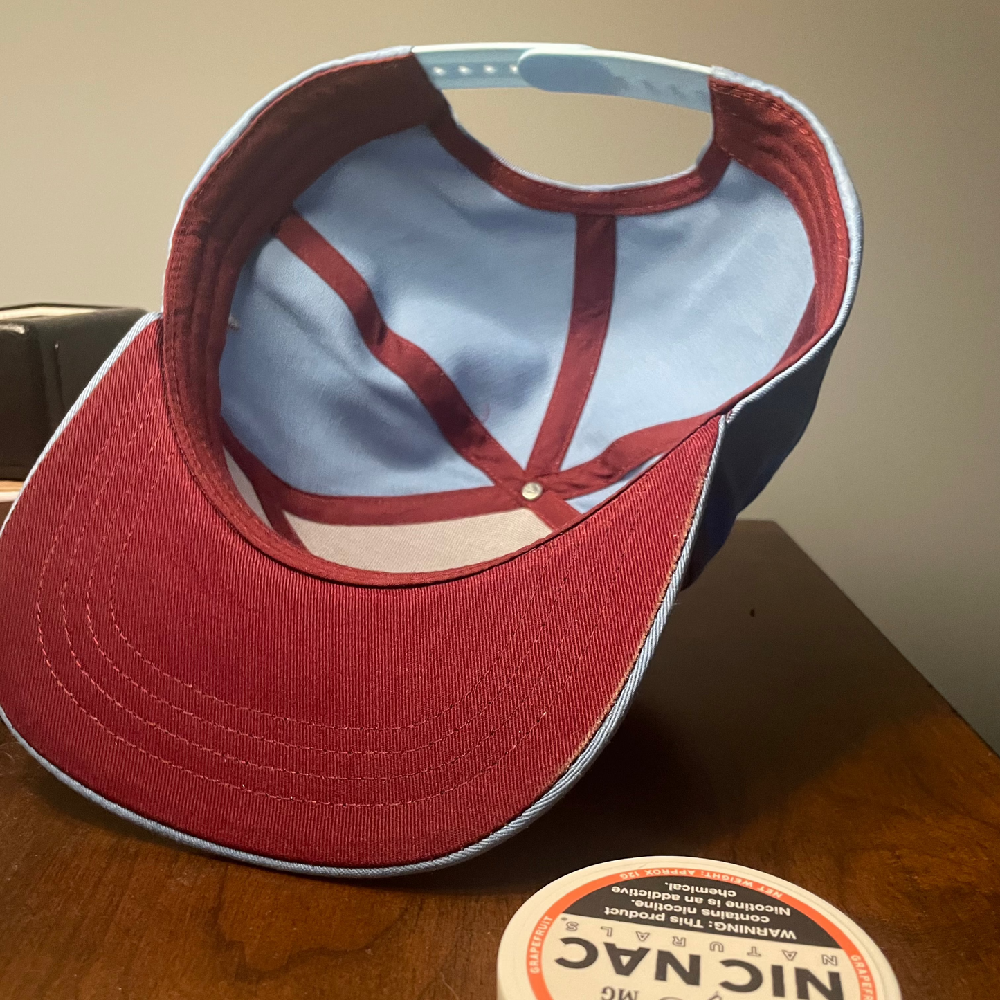 Retro Blue Cotton Philadelphia Liberty Bell Snapback Hat