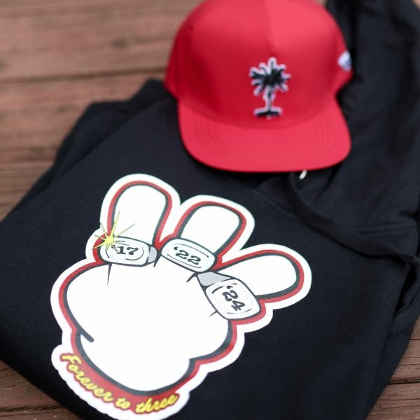 South Carolina Basketball Forever to Three Championship Hoodie