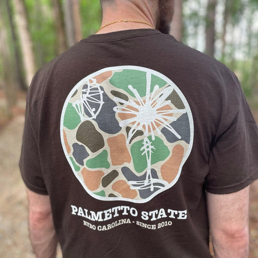 Retro Camo South Carolina Palmetto State Comfort Colors T-Shirt