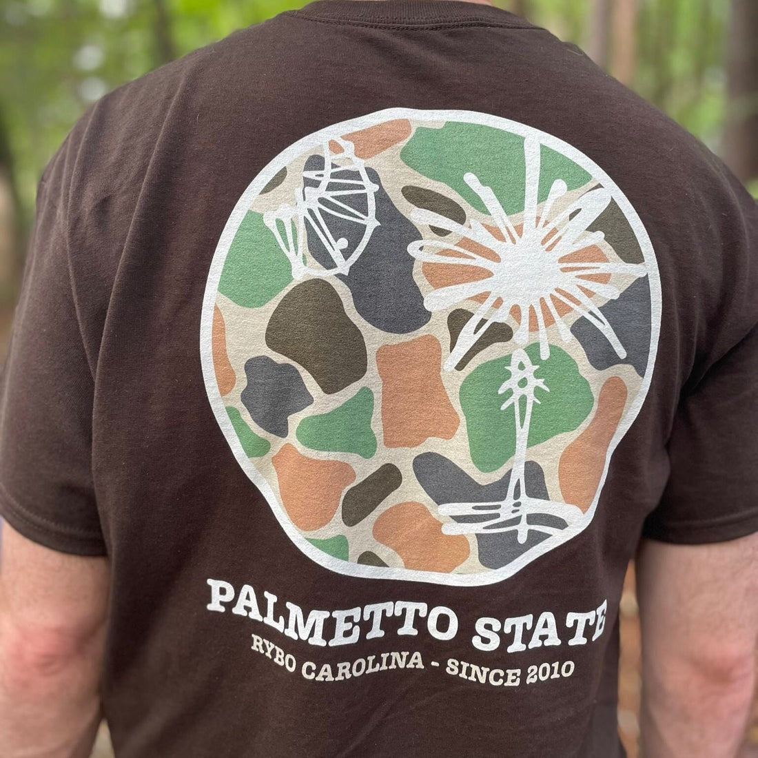 Retro Camo South Carolina Palmetto State Comfort Colors T-Shirt