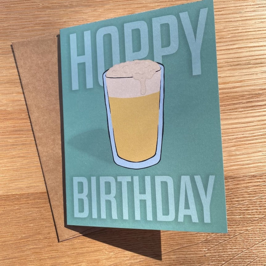 Hoppy Birthday Card Beer Lover IPA