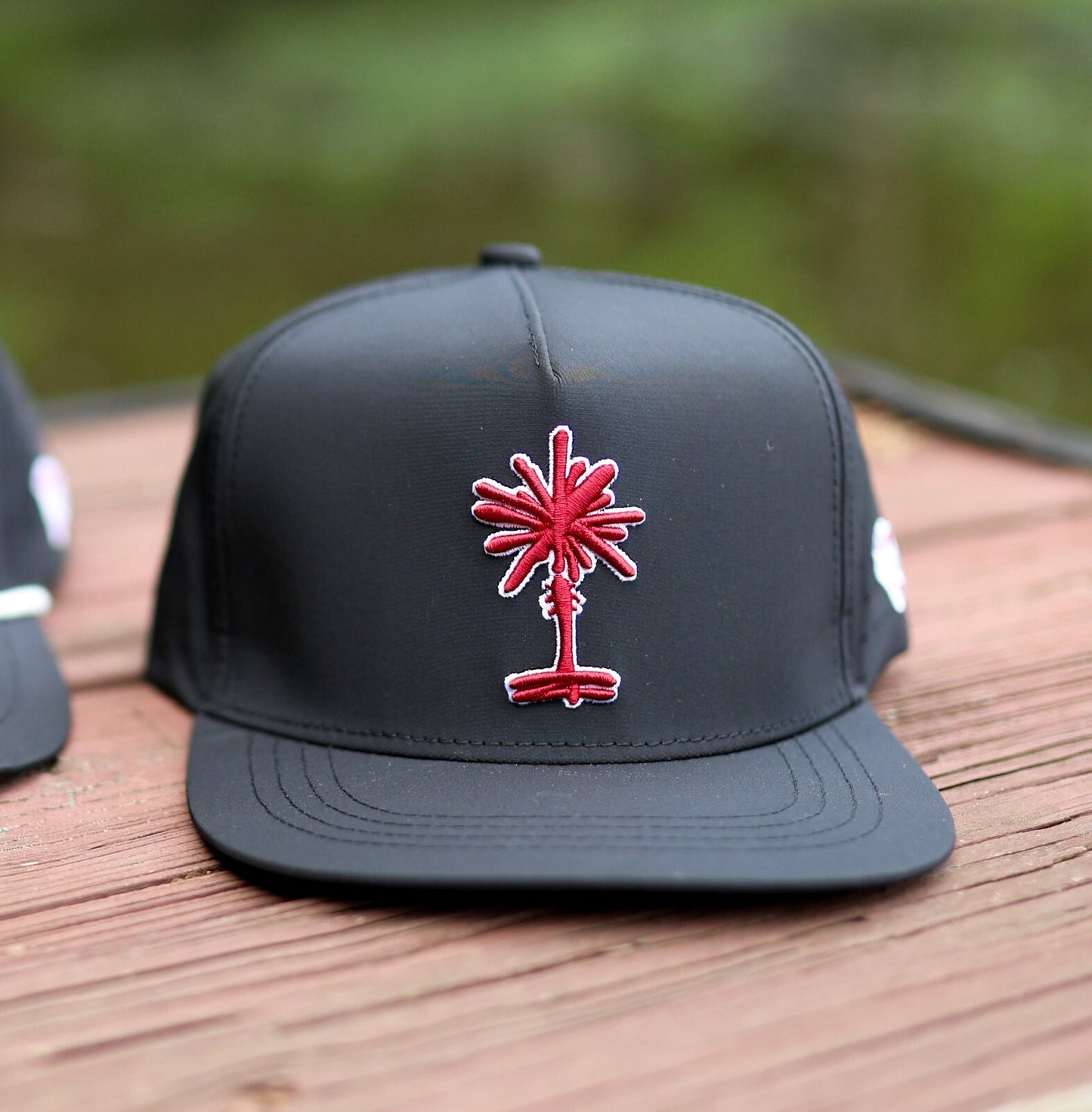 South Carolina Palmetto Tree Embroidered Snapback Polyester Rope Hat | Football Gift Garnet Black