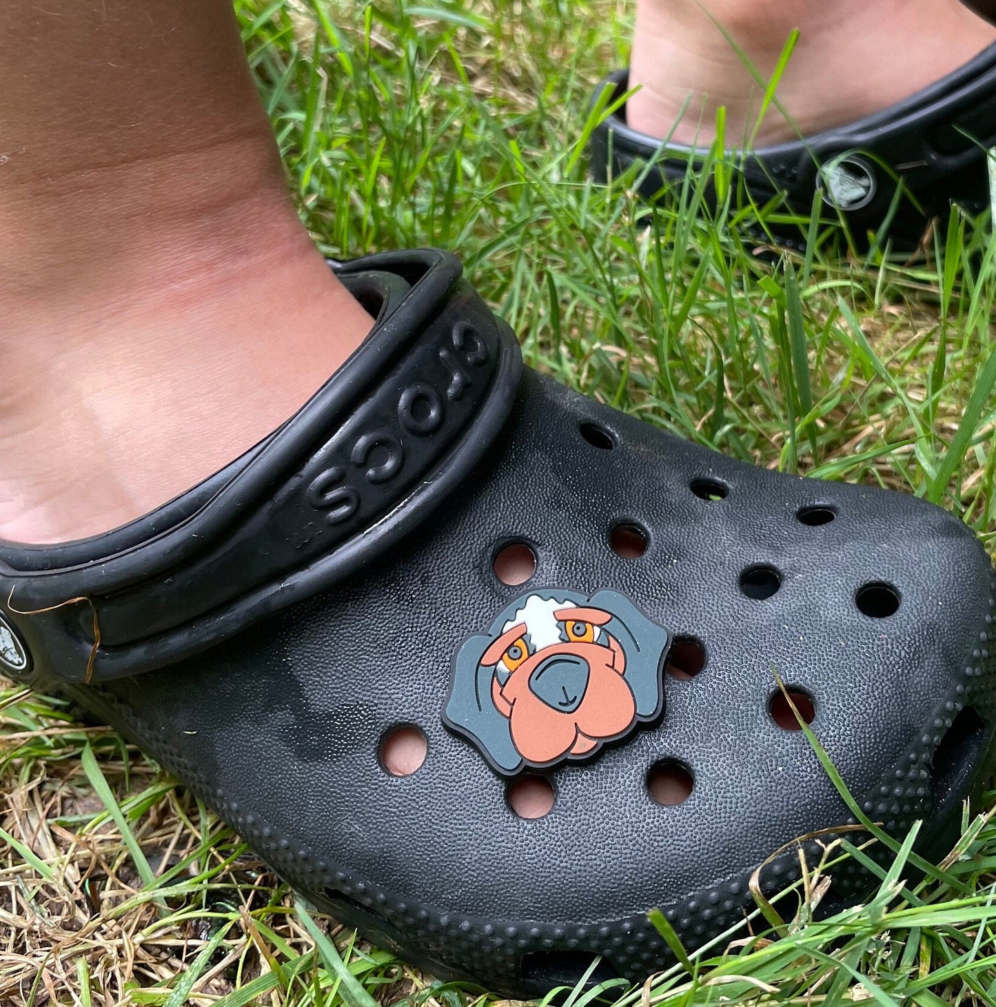 Hound Dog Cute Cartoon Animal Shoe Charm | Custom Gift Orange Kids