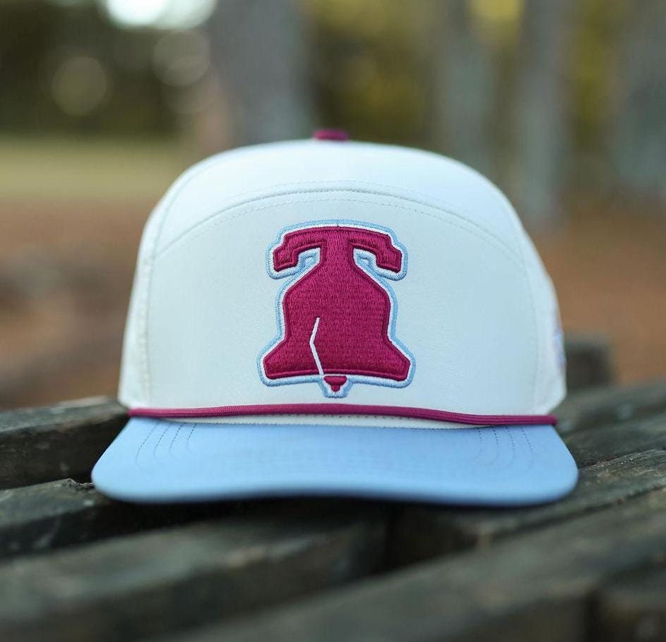 Philadelphia Baseball Retro Blue Liberty Bell Throwback Snapback Rope Hat | Gift PA Independence