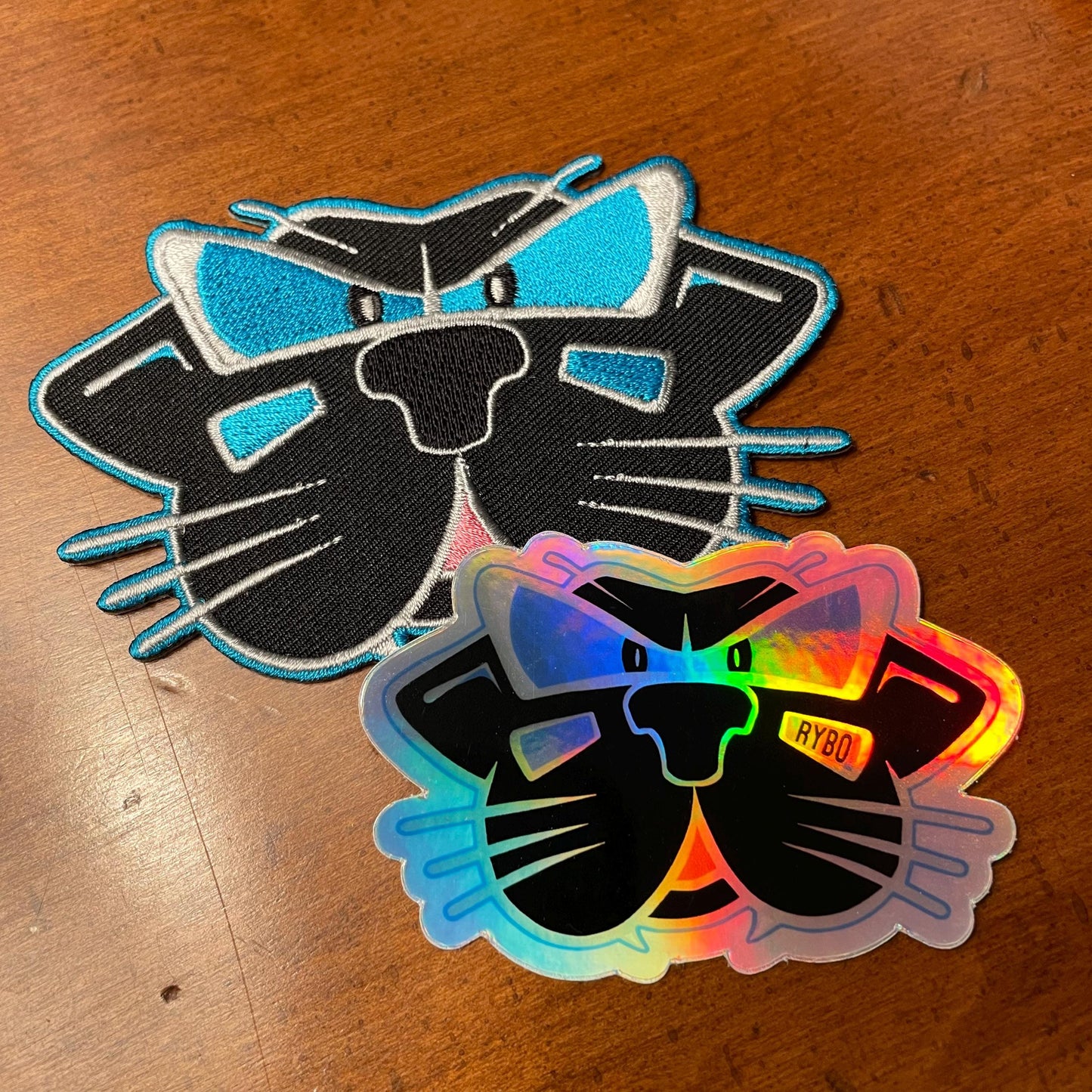 Panther Cute Cartoon Animal Holographic Sticker | Kids Outdoor Fun