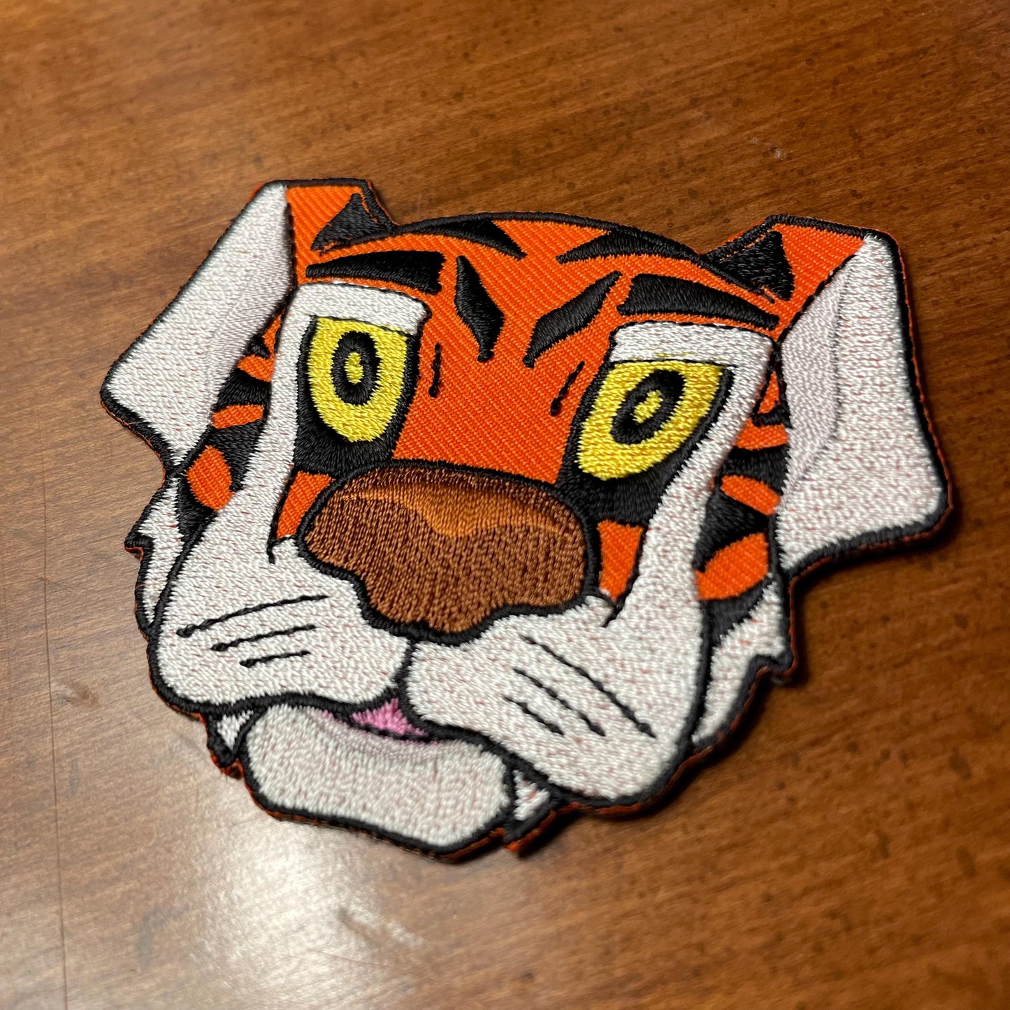 Orange Tiger Iron-On Embroidered Patch | Cute Animal Outdoor Team Gift Headliner Morale DIY Craft