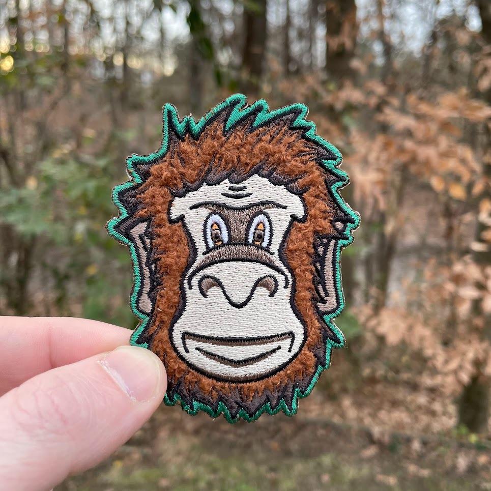 Bigfoot Sasquatch Embroidered Iron-On Morale Patch! | BELIEVE | Outdoors Woodsy Hiking Camping Headliner DIY Craft Hat