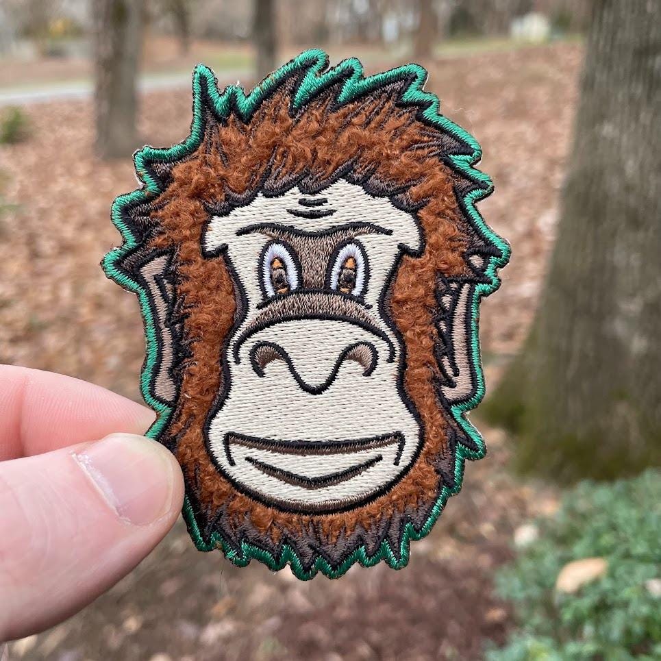 Bigfoot Sasquatch Embroidered Iron-On Morale Patch! | BELIEVE | Outdoors Woodsy Hiking Camping Headliner DIY Craft Hat