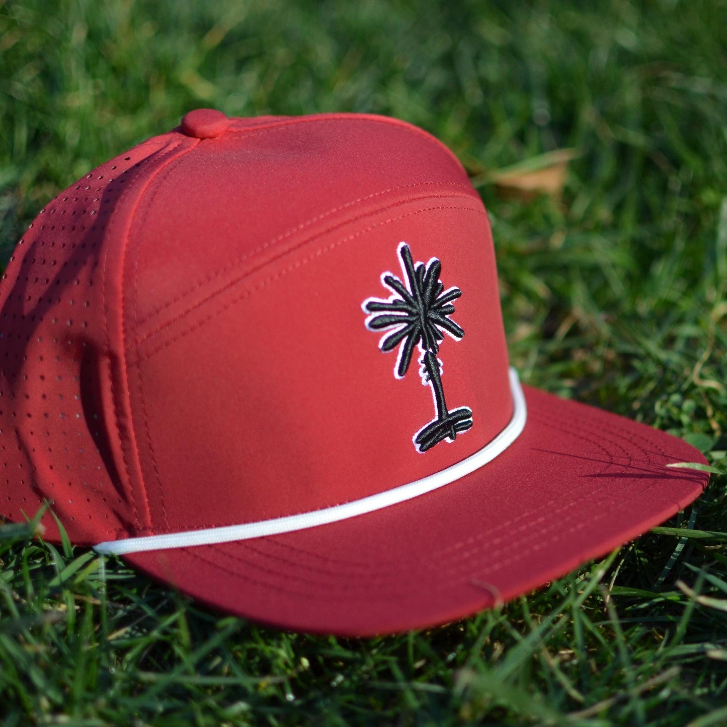 South Carolina Garnet Palmetto Tree Embroidered Snapback | Polyester Hat Gift Football Gift