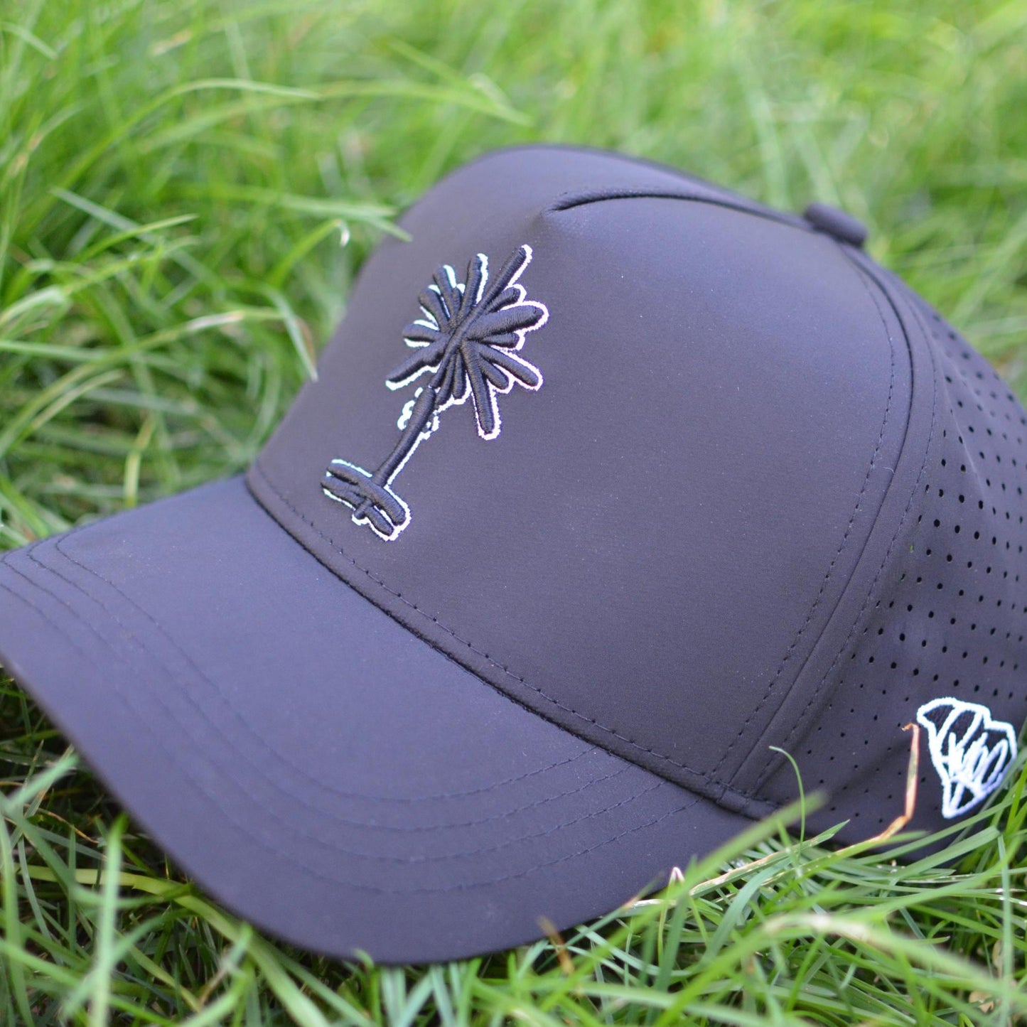 Curved "Stealth Black" South Carolina Palmetto Tree Embroidered Snapback | Football Gift Garnet Black Polyester Hat