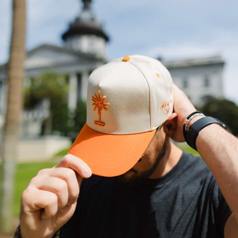 Heritage South Carolina Cotton Snapback Hat - Orange