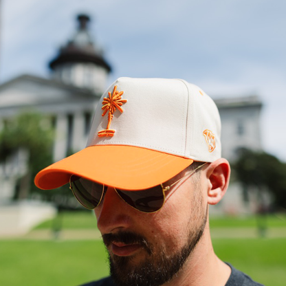 Heritage South Carolina Cotton Snapback Hat - Orange