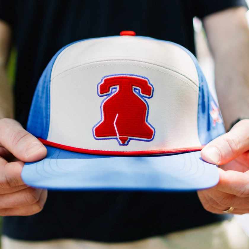 Quick-Dry Philadelphia Founders Snapback Hat - Blue & Red