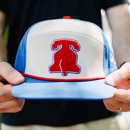 Quick-Dry Philadelphia Founders Snapback Hat - Blue & Red
