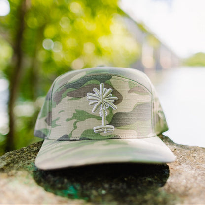 Faded Camo SC Palmetto Tree Snapback Hat