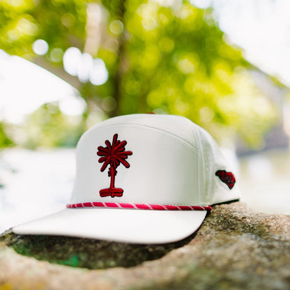 Quick-Dry Original Palmetto Snapback - White