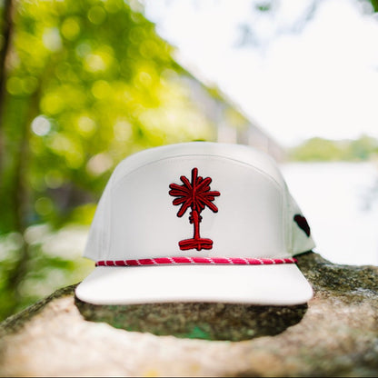 Quick-Dry Original Palmetto Snapback - White