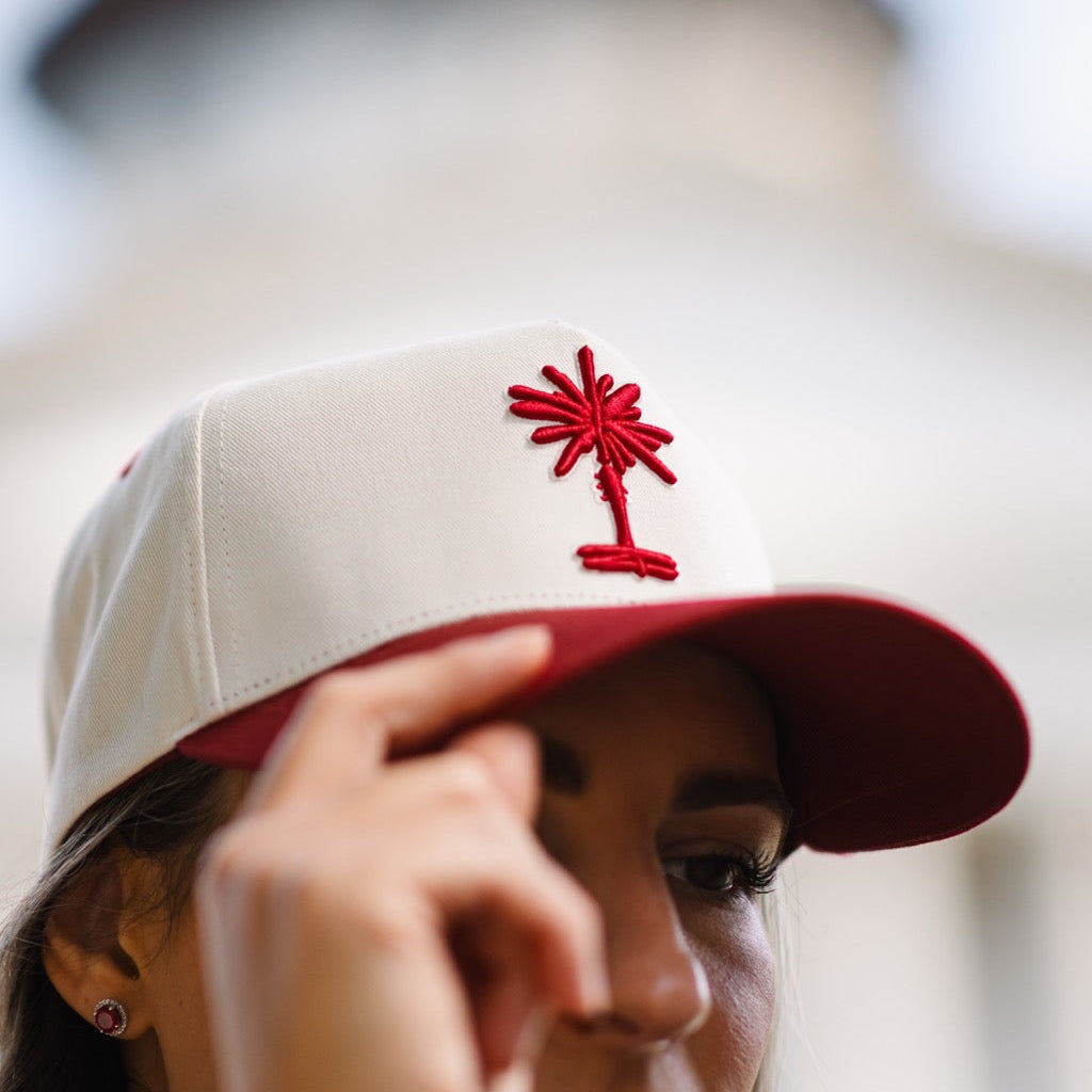 Heritage South Carolina Cotton Snapback Hat - Garnet