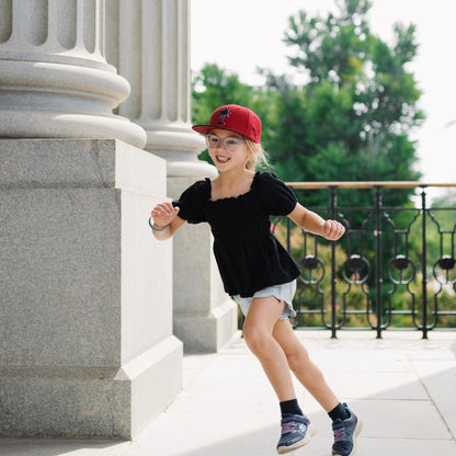 Kids Garnet + Black South Carolina Palmetto Snapback