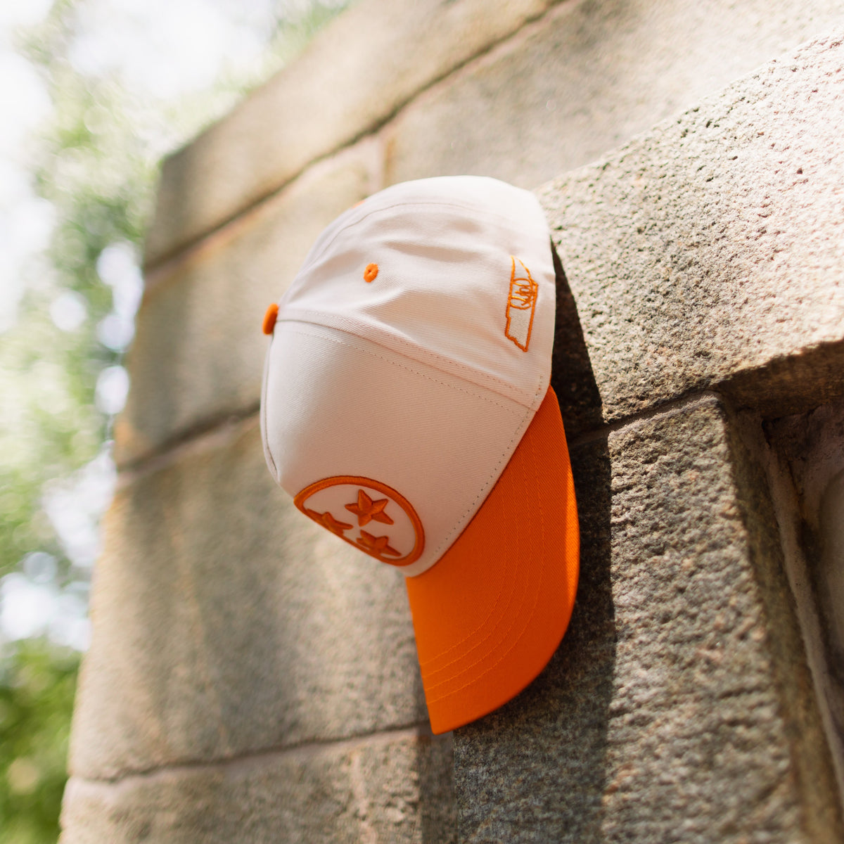 Curved Tennessee Tri-Star Embroidered Snapback