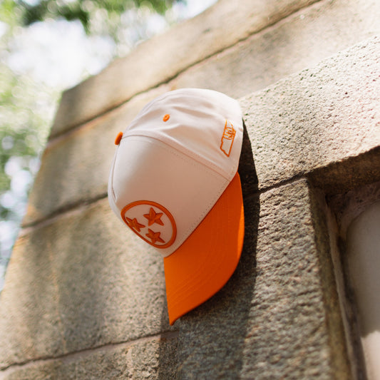 Curved Tennessee Tri-Star Embroidered Snapback