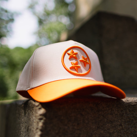 Curved Tennessee Tri-Star Embroidered Snapback