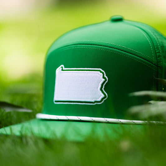 Quick-Dry Philadelphia Franklin Snapback Hat - Kelly Green
