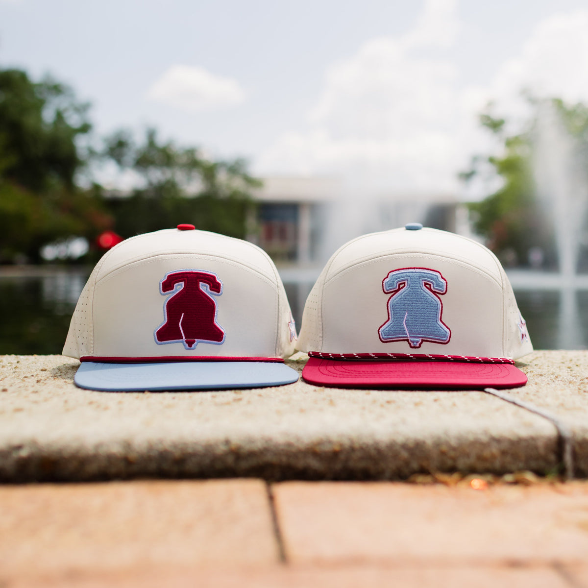 Quick-Dry Philadelphia Founders Snapback Hat - Vintage Red