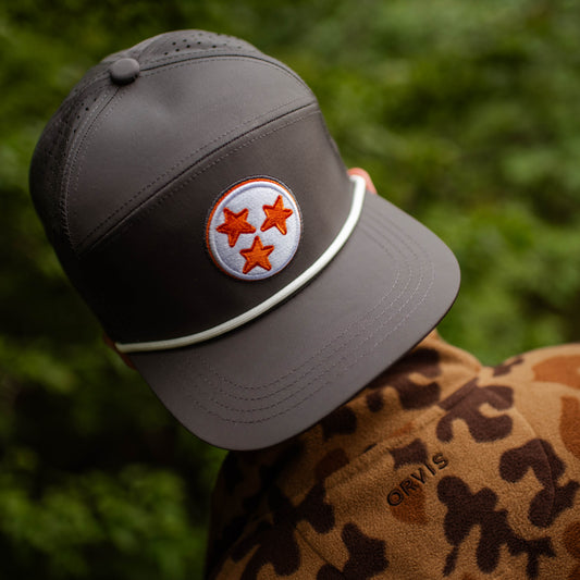 Tennessee Tri-Star Grey Embroidered Snapback