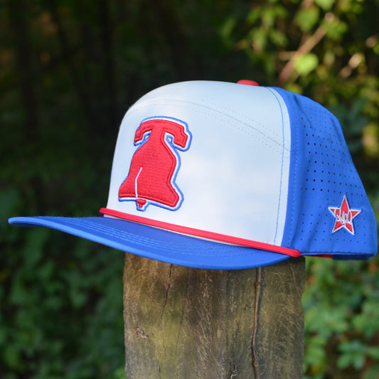 Blue & Red Philadelphia Liberty Bell Snapback Hat