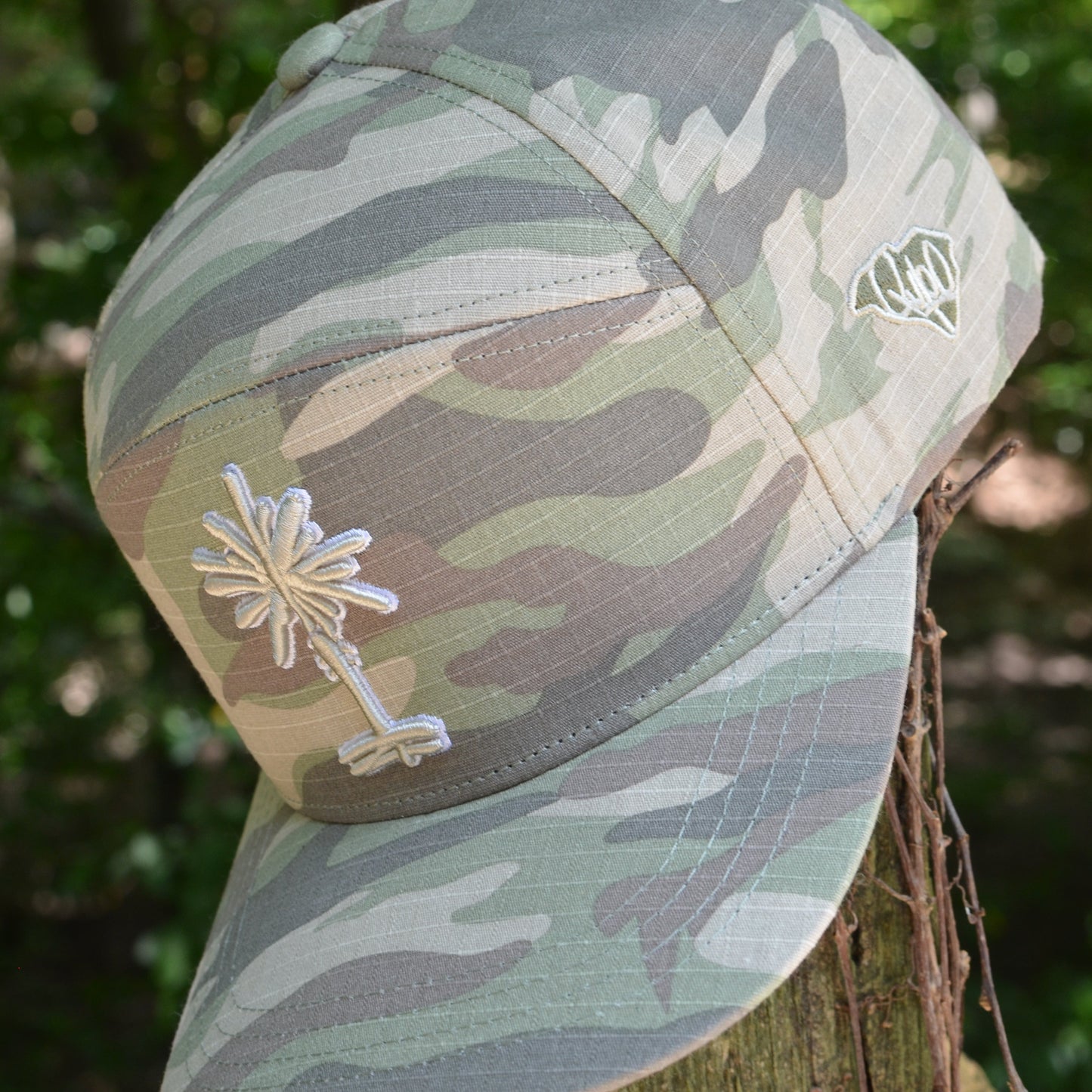 Faded Camo SC Palmetto Tree Snapback Hat